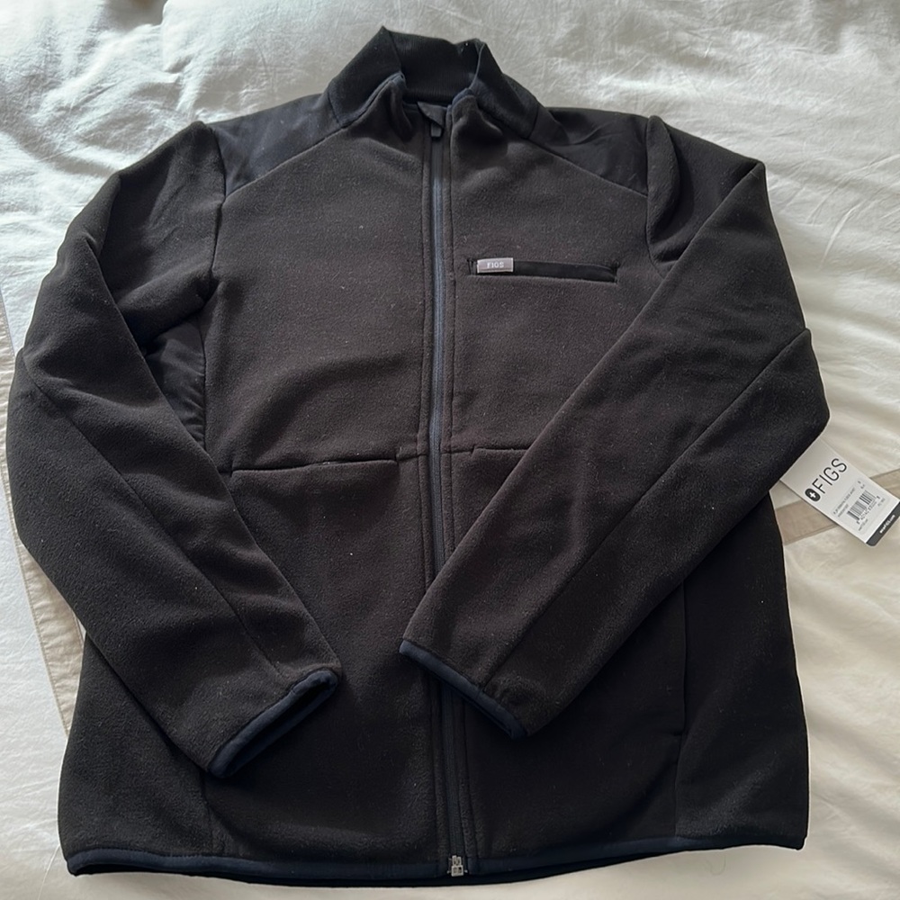FIGS WOMENS ESSENTIAL FLEECE JACKET
